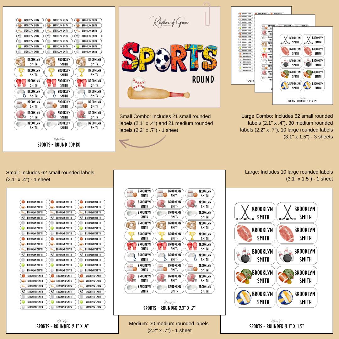 Back to School Personalized Character Labels – Waterproof & Customizable!