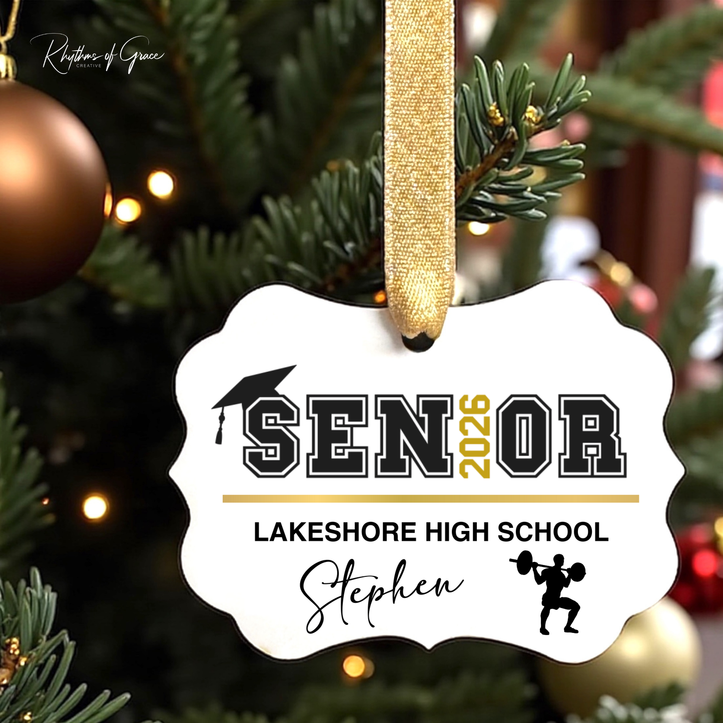 Class of 2026 Senior Ornament | Personalized Sports & Activities Keepsake 🎓