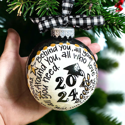Christmas Ornament: Class of [YEAR] Graduate - Behind You, Before You, Around You, Within You