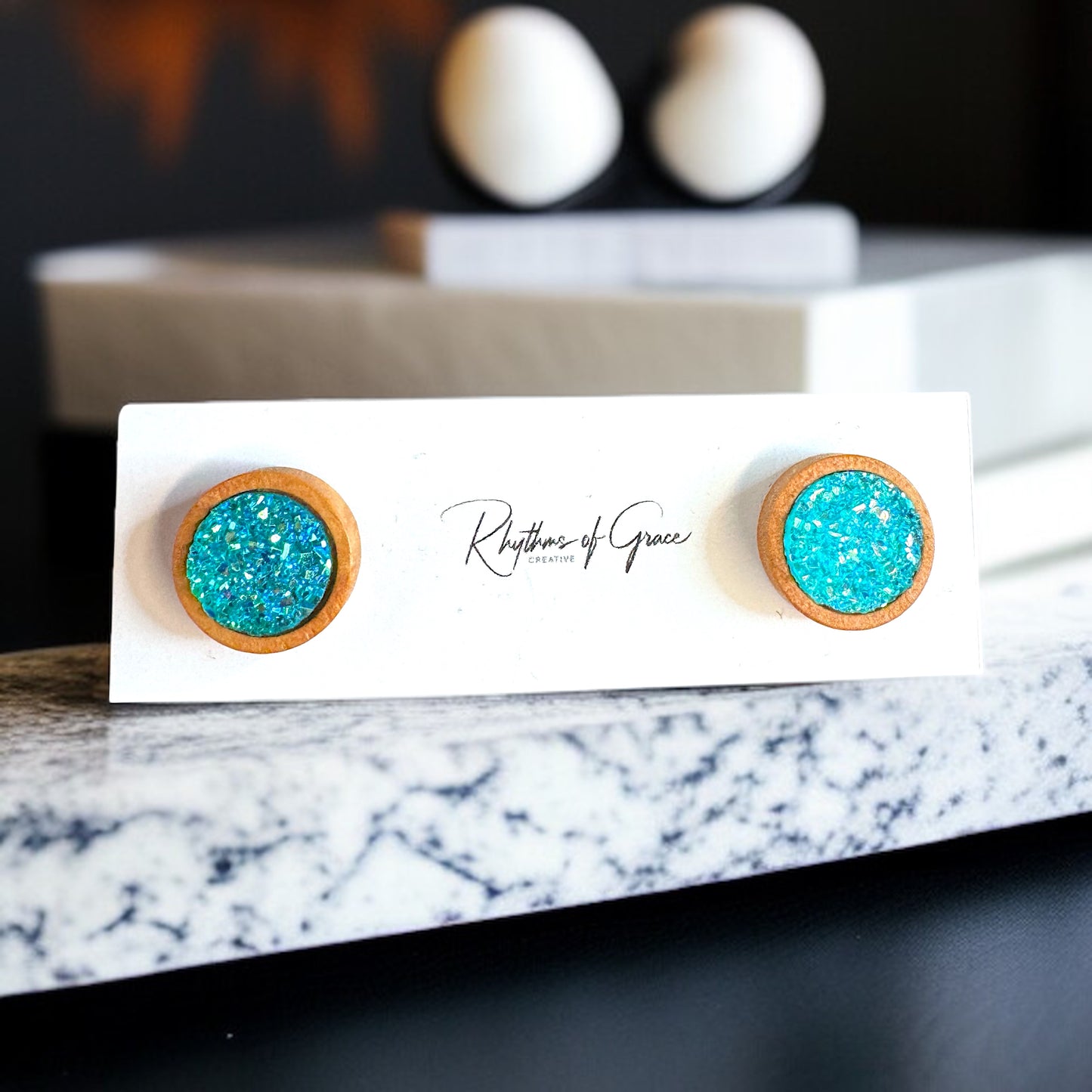 Sparkle & Shine: Faux Druzy Stud Earrings! ✨