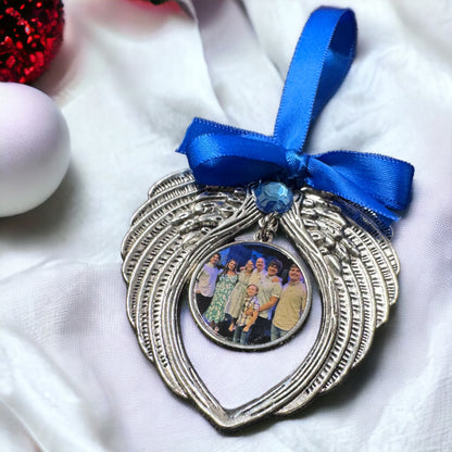 Heavenly Angel Wings Memorial Ornament – Custom Keepsake for Cherished Memories