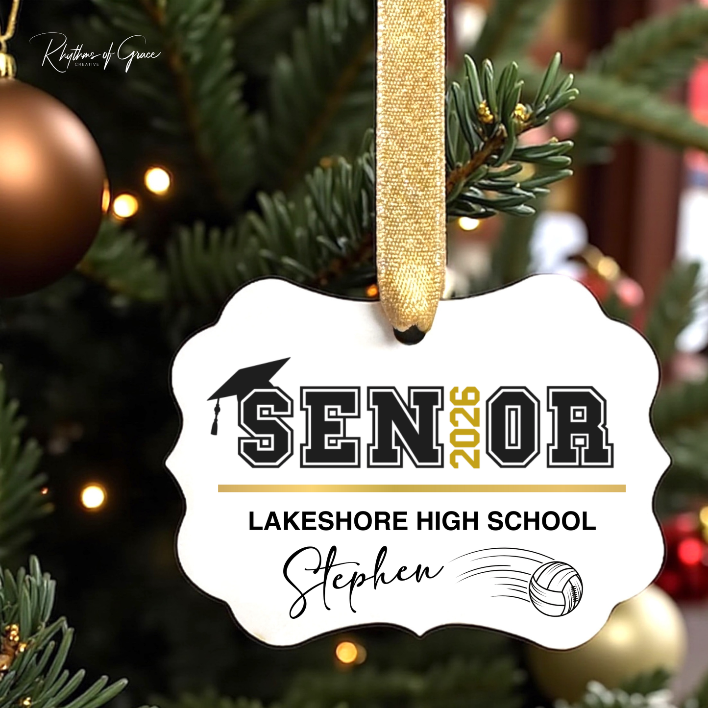 Class of 2026 Senior Ornament | Personalized Sports & Activities Keepsake 🎓