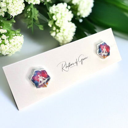 Zen Vibes Only: Yoga Stud Earrings for the Yogi in You!