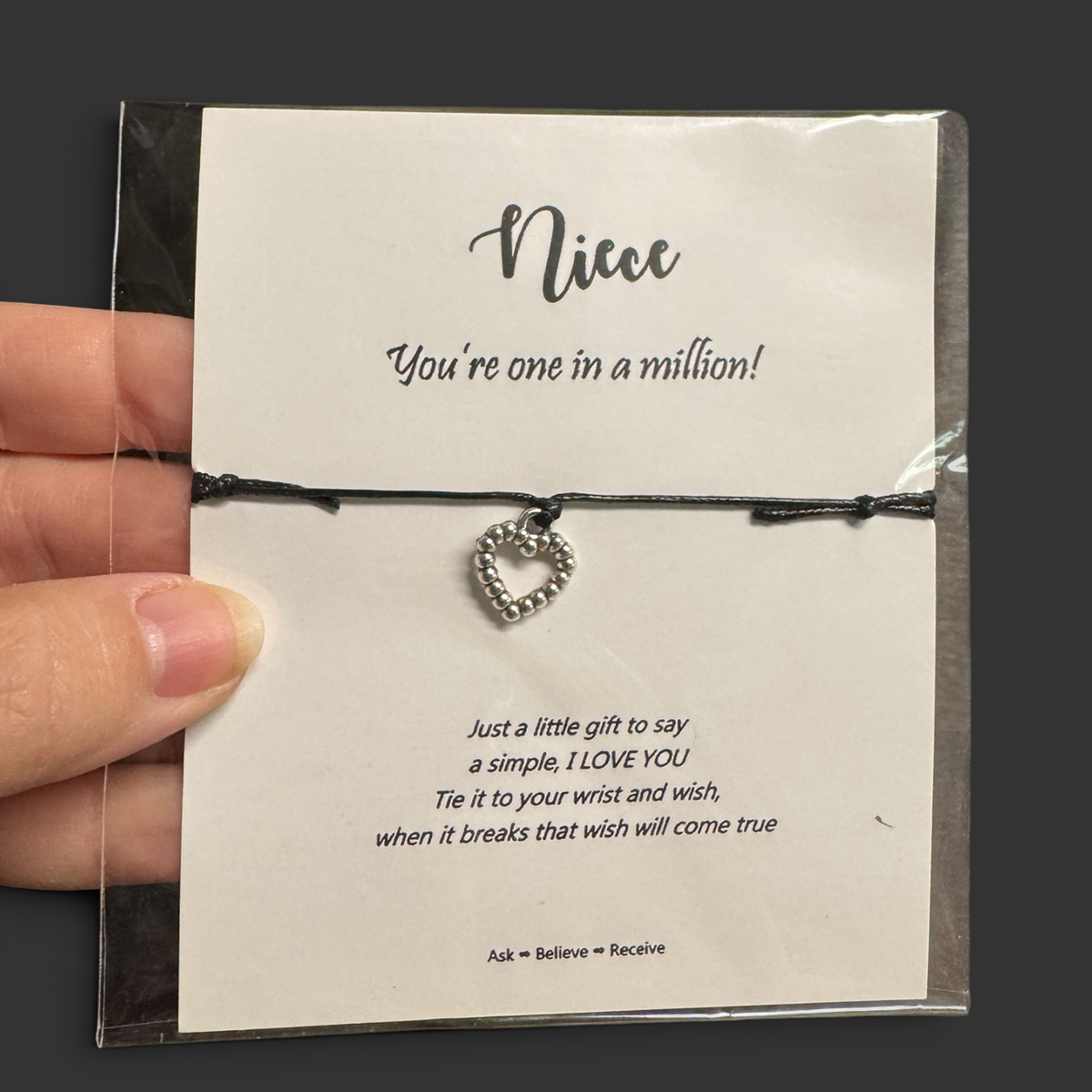 Wish Upon a Charm: Magical "Niece" Bracelet! 🌟