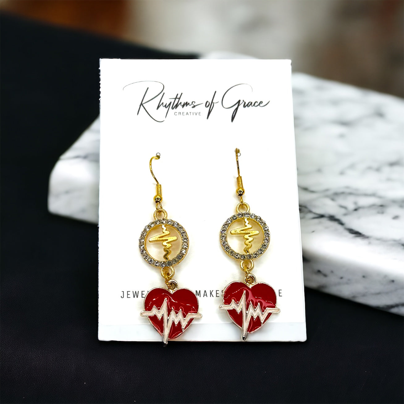 Dazzle in the ER: Medical Staff Drop Earrings ✨