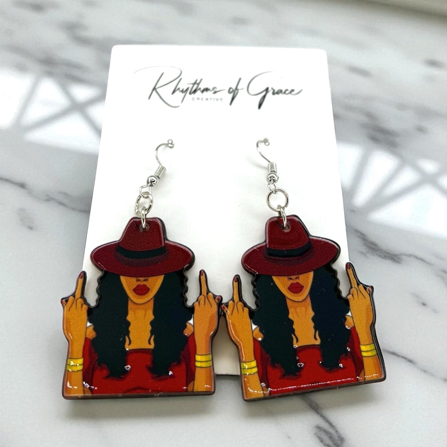 Sassy Queen Earrings - Unleash Your Inner Goddess! 🌟 - Rhythms of Grace Creative