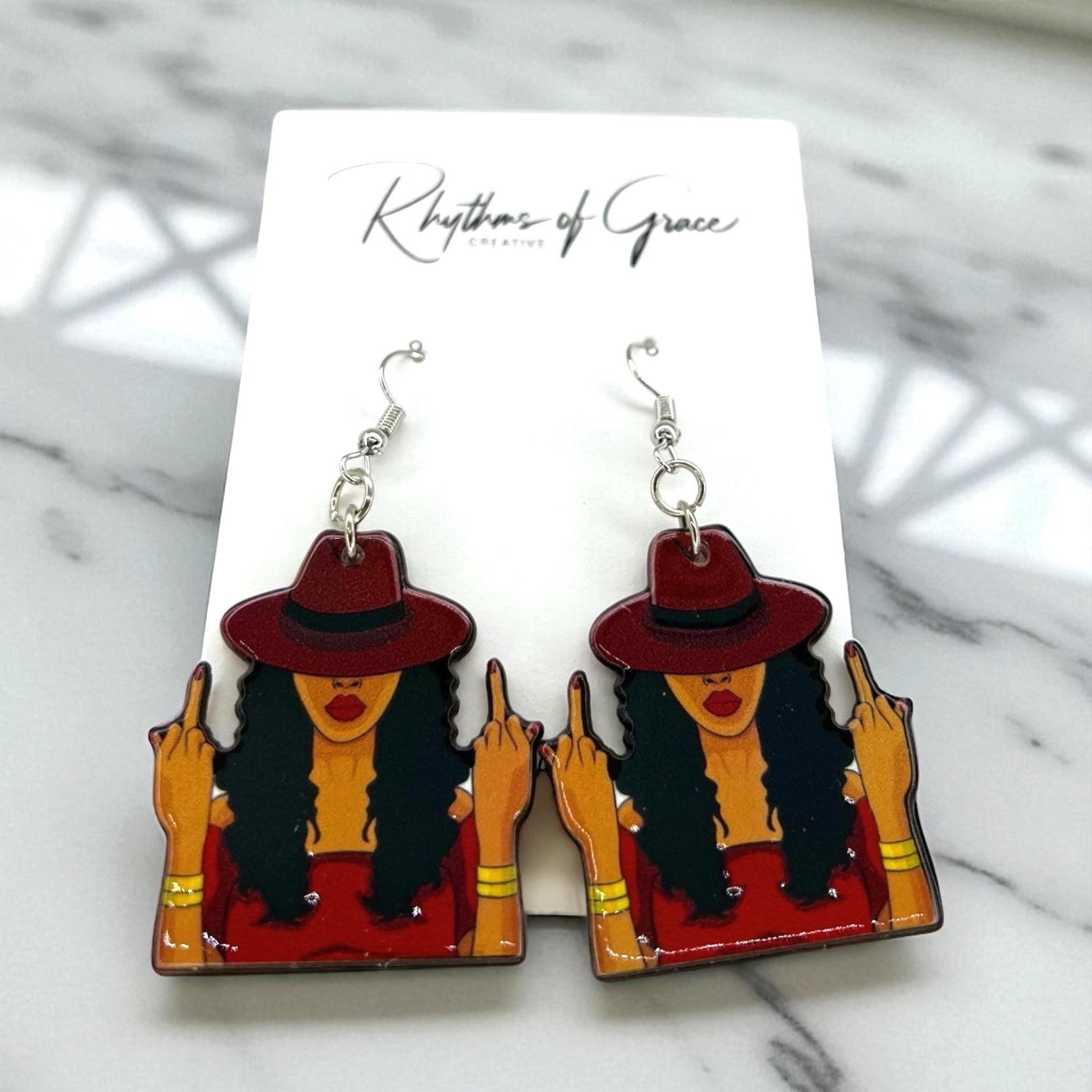 Sassy Queen Earrings - Unleash Your Inner Goddess! 🌟 - Rhythms of Grace Creative