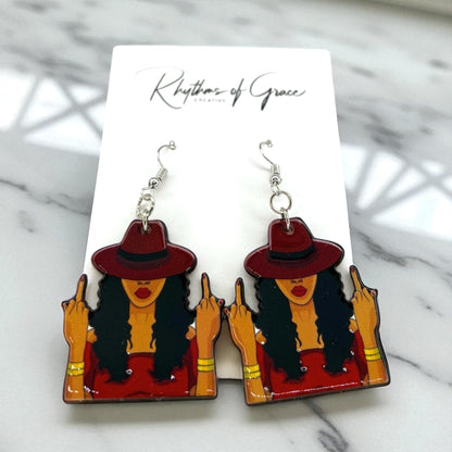 Sassy Queen Earrings - Unleash Your Inner Goddess! 🌟 - Rhythms of Grace Creative