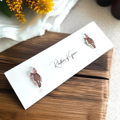 Hoofin' It in Style: Adorable Horse Stud Earrings!