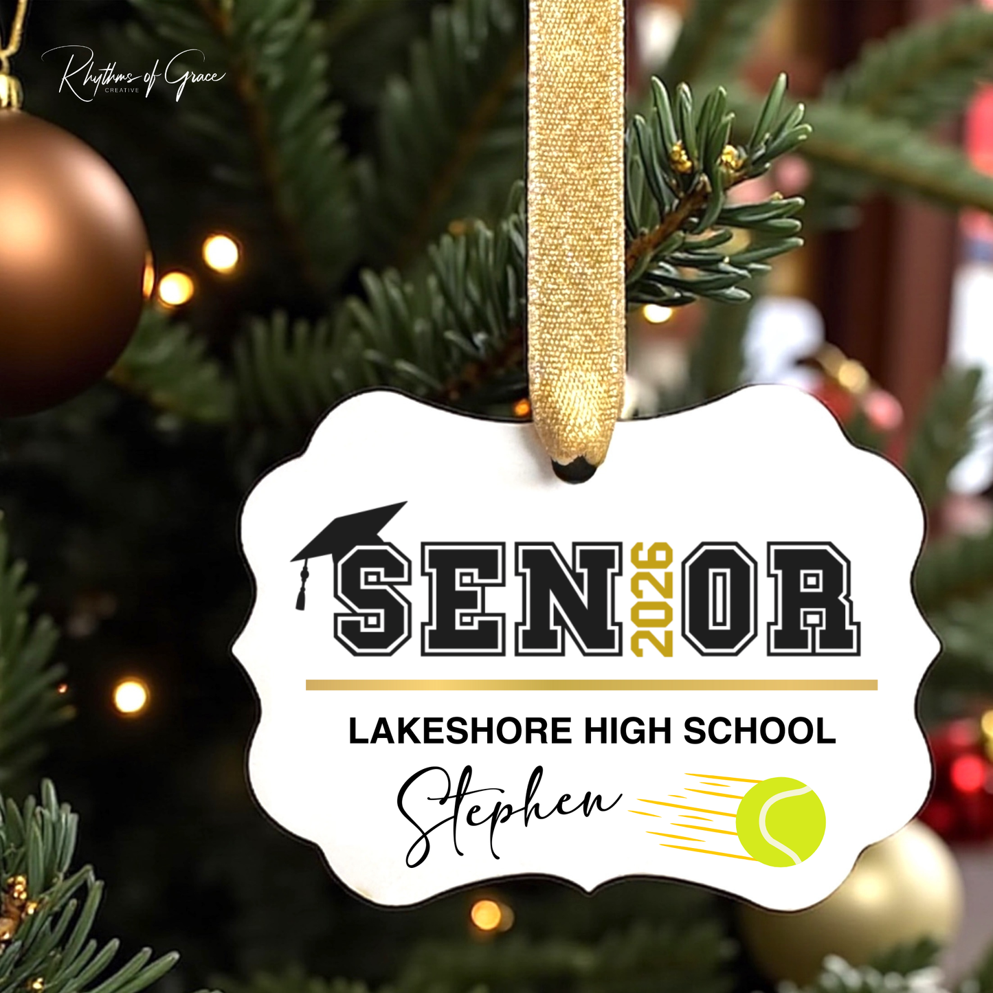 Class of 2026 Senior Ornament | Personalized Sports & Activities Keepsake 🎓