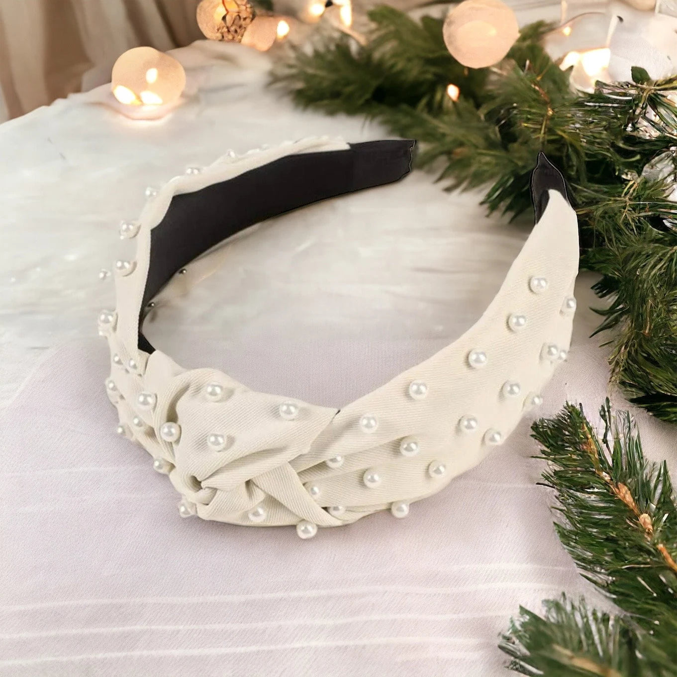 Pearls of Glam: The Ultimate White Bridal Headband! - Rhythms of Grace Creative