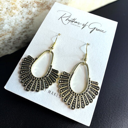 Dissent Earrings – Channel Your Inner RBG with Bold Elegance!