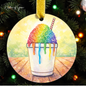 Watercolor New Orleans Snowball Ornament | Louisiana Sneauxball Keepsake