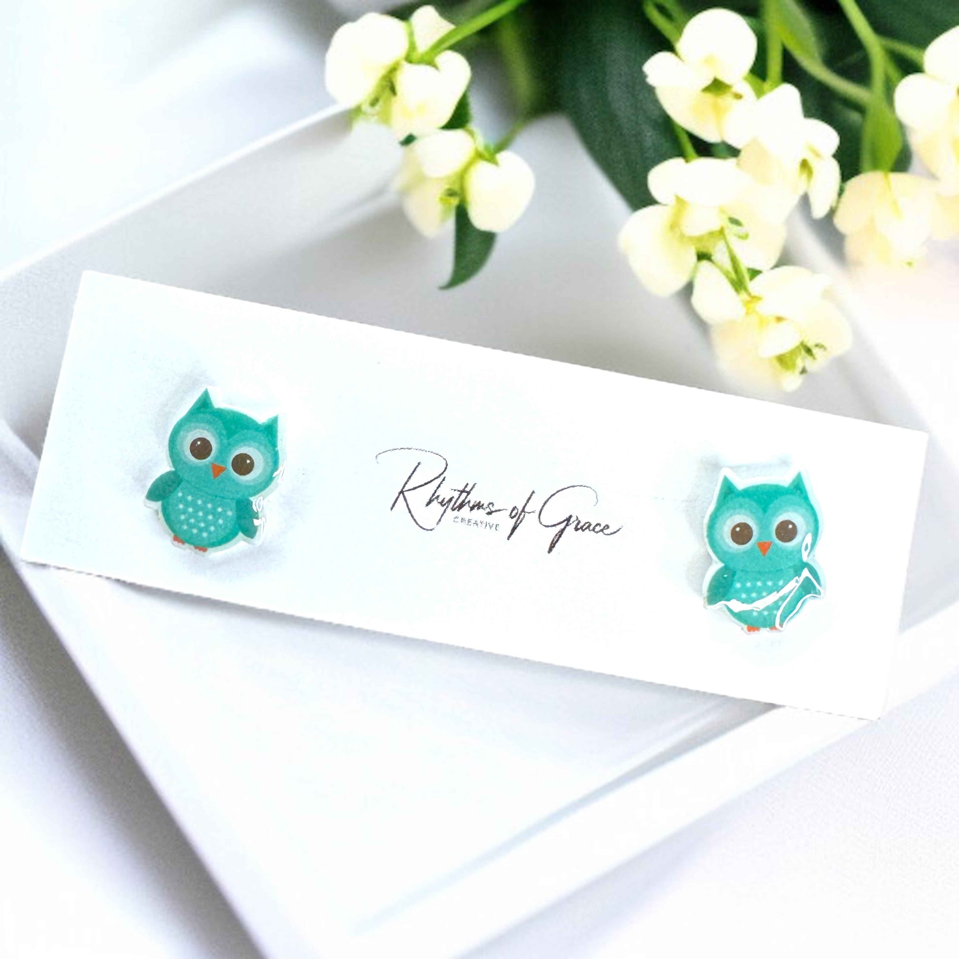 Cartoon Owl Stud Earrings: A Hoot for Your Ears!