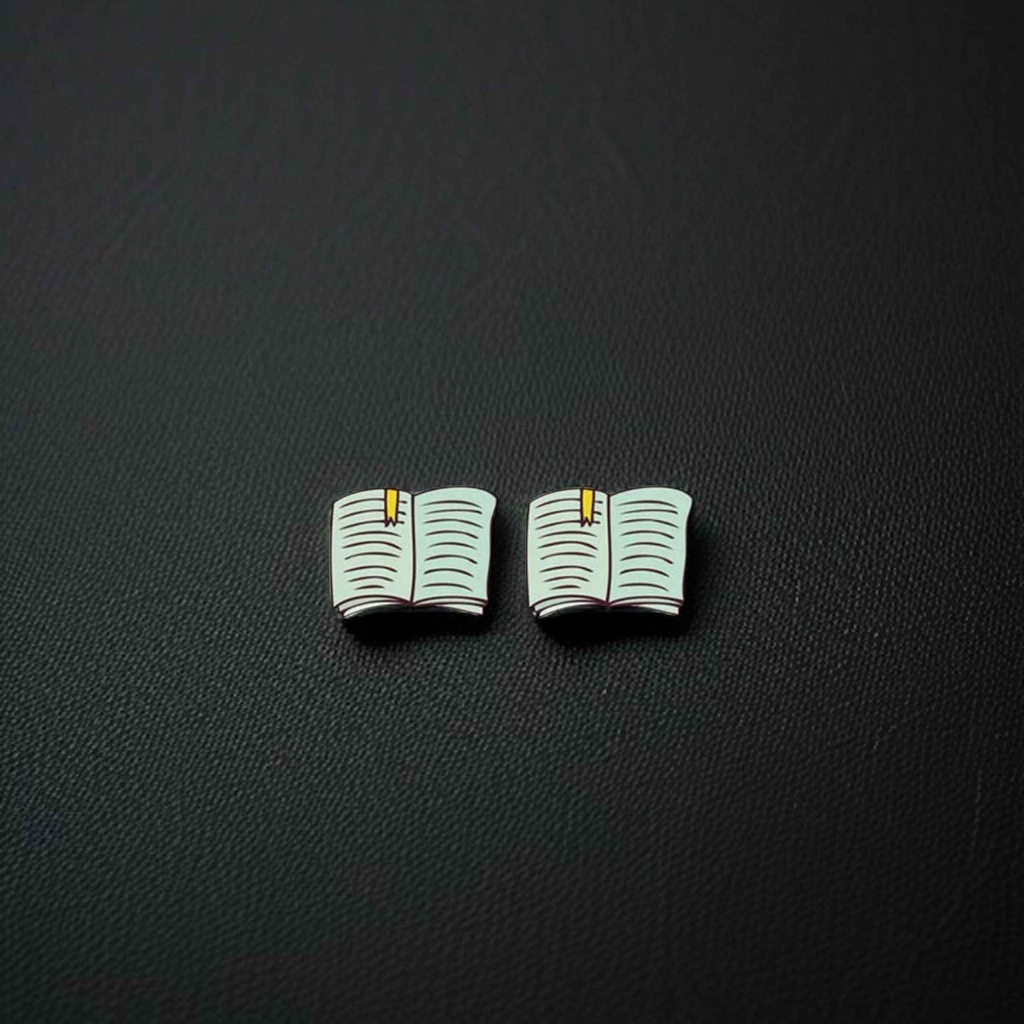Book Club Stud Earrings - A Novel Touch to Your Style!