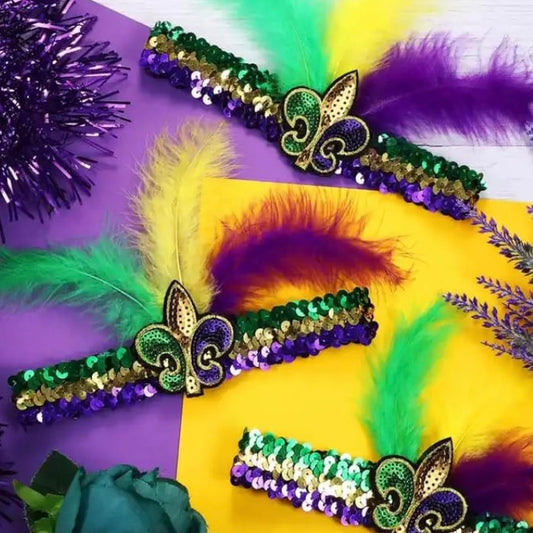 Mardi Gras Sequin Headbands - Headpieces to Amp Up Your Festivities! - Rhythms of Grace Creative