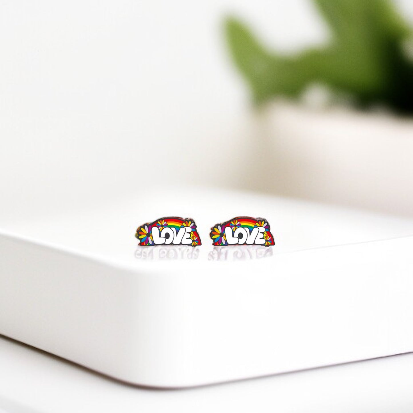 Radiate Love with Rainbow Stud Earrings!