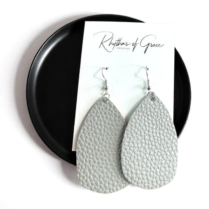 Teardrop Dream Earrings: Colorful Faux Leather Dangles for Every Occasion!