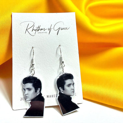 Rock Your Style: Elvis Presley Dangle Earrings - 12 Iconic Designs! 🎸