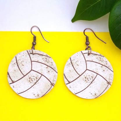 Spike Your Style with Volleyball Dangle Earrings! 🏐