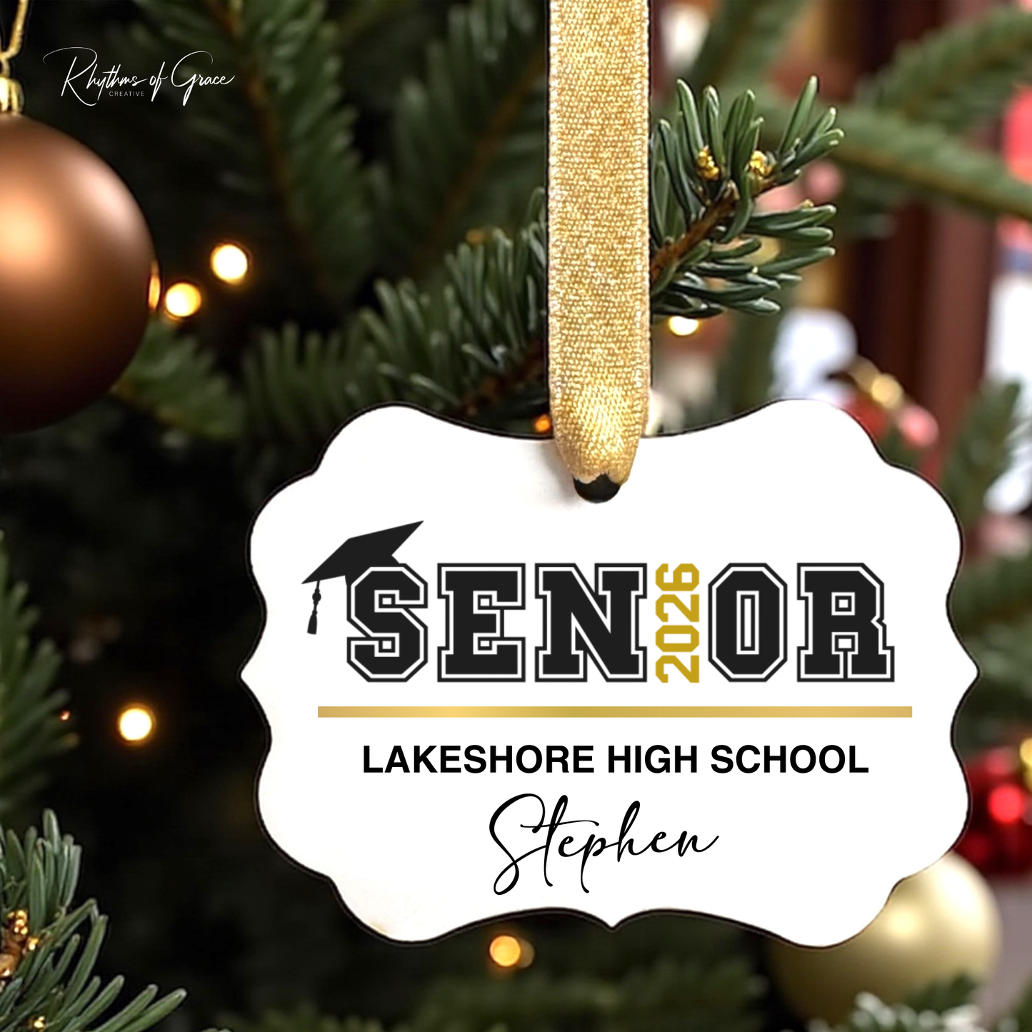 Class of 2026 Senior Ornament | Personalized Sports & Activities Keepsake 🎓