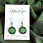 Military Mom Marvels: Army Cabochon Dangle Earrings!