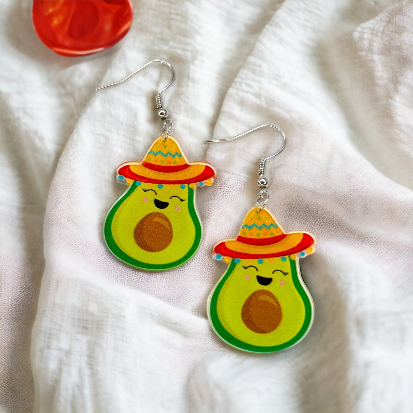 Fiesta Earrings - Dia de los Muertos, Halloween Earrings, Taco Tuesday, Tequila Earrings, Halloween Earrings, Piñata Earrings, Day of the Dead, Avocado Earrings, Cinco de Mayo - Rhythms of Grace Creative