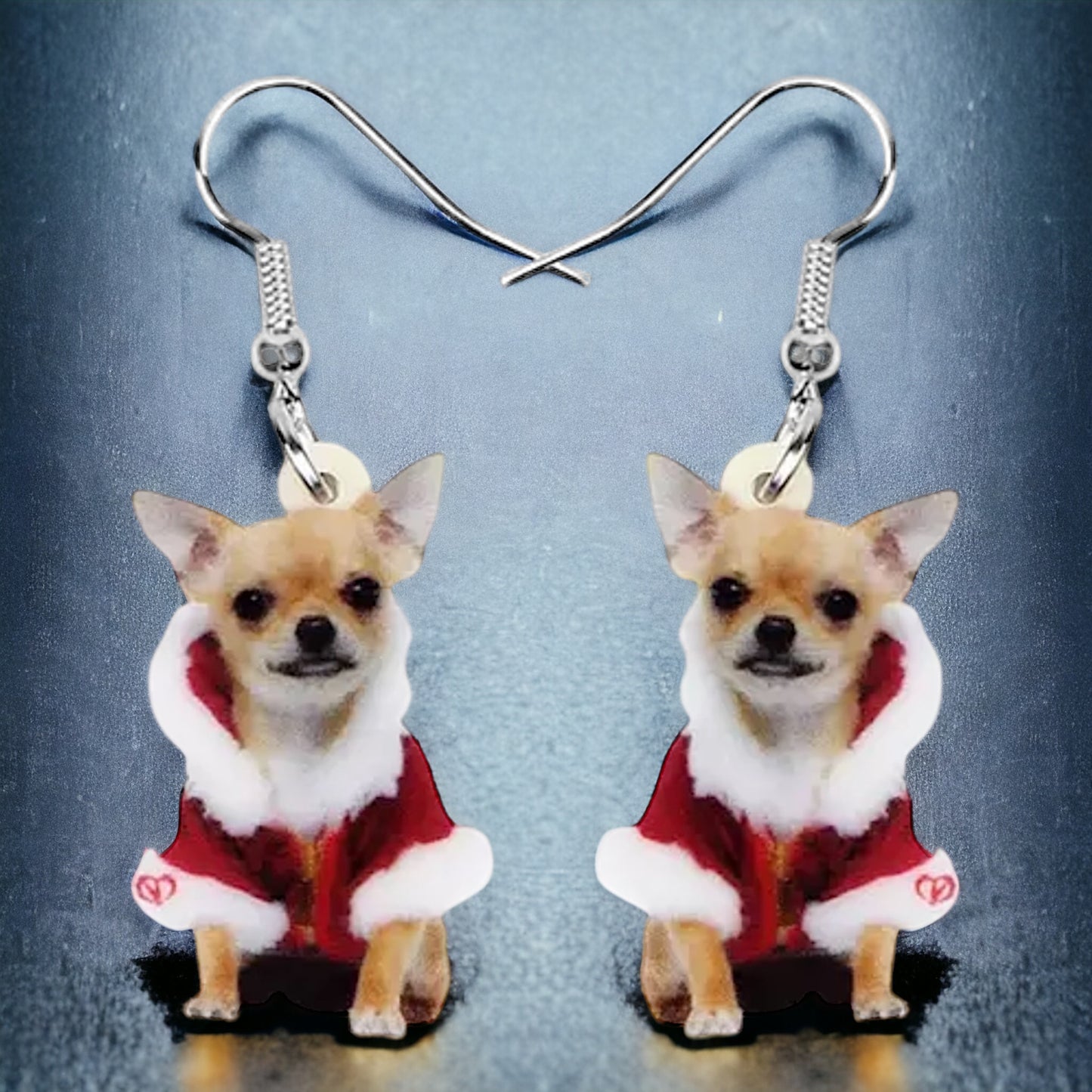 Chihuahua Earrings - Dog Earrings, Chi Mom, Dog Jewelry, Dog Mom, Chihuahua Jewelry, Dog Accessories, Puppy Earrings, Chihuahua Accessories - Rhythms of Grace Creative