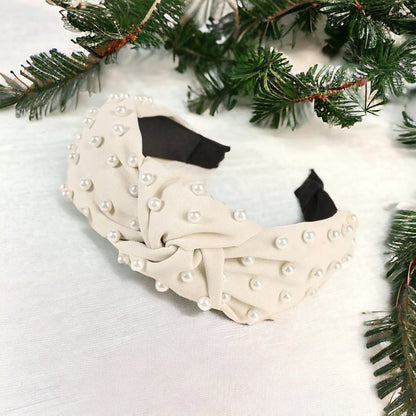 Pearls of Glam: The Ultimate White Bridal Headband! - Rhythms of Grace Creative