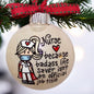 Festive Nurse Ornament: Hand-Painted Cheer for Your Healthcare Hero!