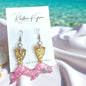 Mermaid Tail Magic – Glittery Earrings in 3 Splashy Colors! ✨