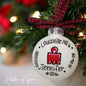 Custom Race Ornament - Marathon Ornament, Triathlon Ornament, Christmas Ornament, Holiday Ornament, Runner Ornament, Running Club, 5K, Race - Rhythms of Grace Creative