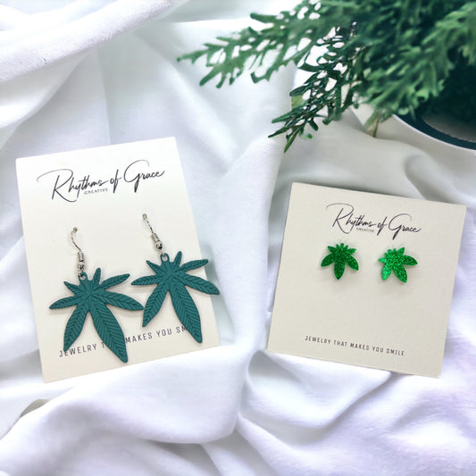 Leaf It to Style: Cannabis Earrings for the Trendy Stoner! - Rhythms of Grace Creative