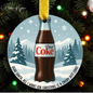 Crispy Diet Coke Christmas Ornament – Funny Holiday Gift for Diet Coke Lovers | Customizable Glass Bottle or Can Ornament