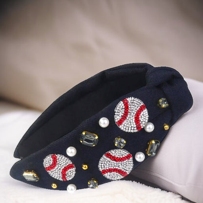 Sparkle & Swing: The Ultimate Baseball Headband!