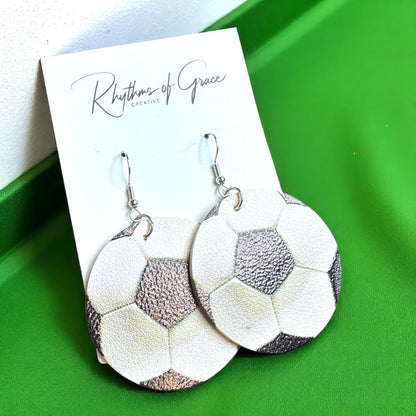Score Big with Soccer Dangle Earrings! ⚽️