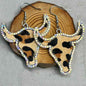 Giddy Up Glam: Rhinestone Longhorn Dangle Earrings