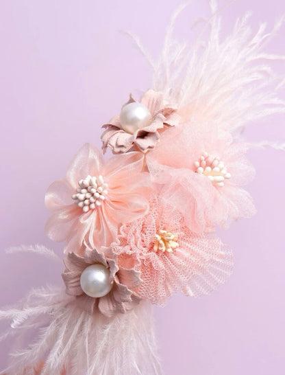Fabulous Pink Feather Headband: Sparkle & Style for Every Occasion! - Rhythms of Grace Creative