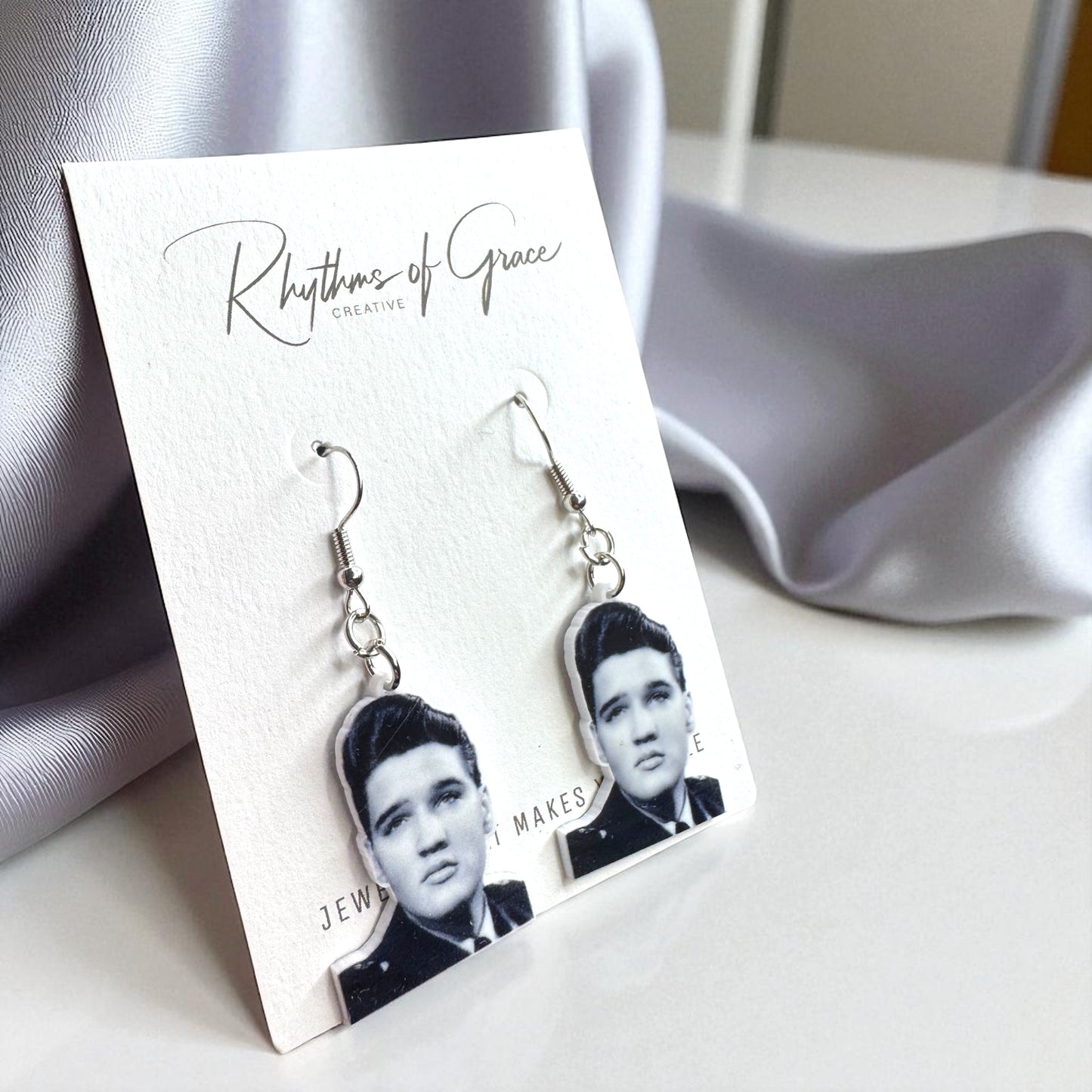 Rock Your Style: Elvis Presley Dangle Earrings - 12 Iconic Designs! 🎸