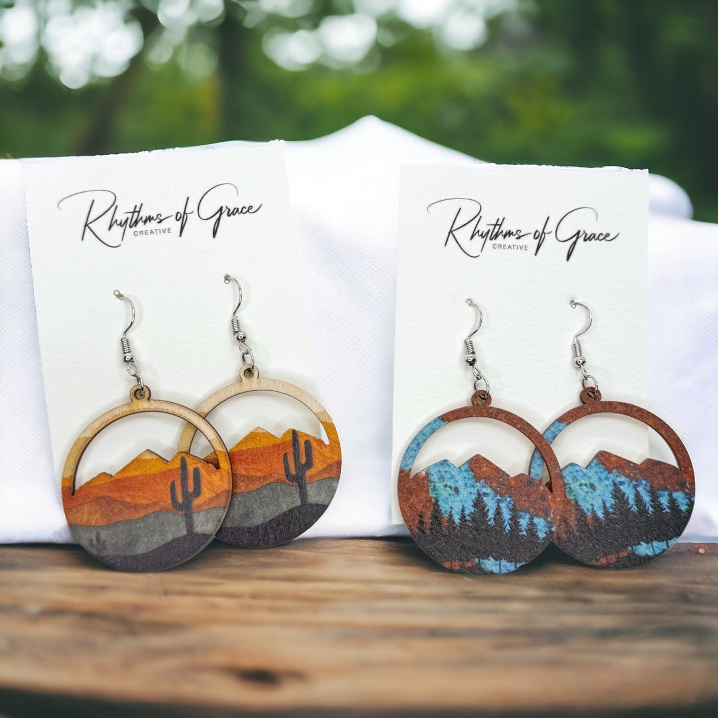 Stunning Western Dangle Earrings – Handcrafted Boho Style, Stainless Steel & Wood