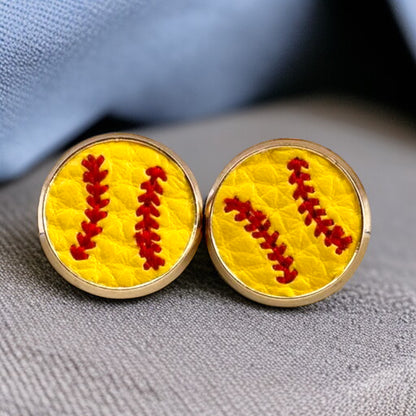 Step Up to the Plate with Our Baseball & Softball Stud Earrings! ⚾🥎