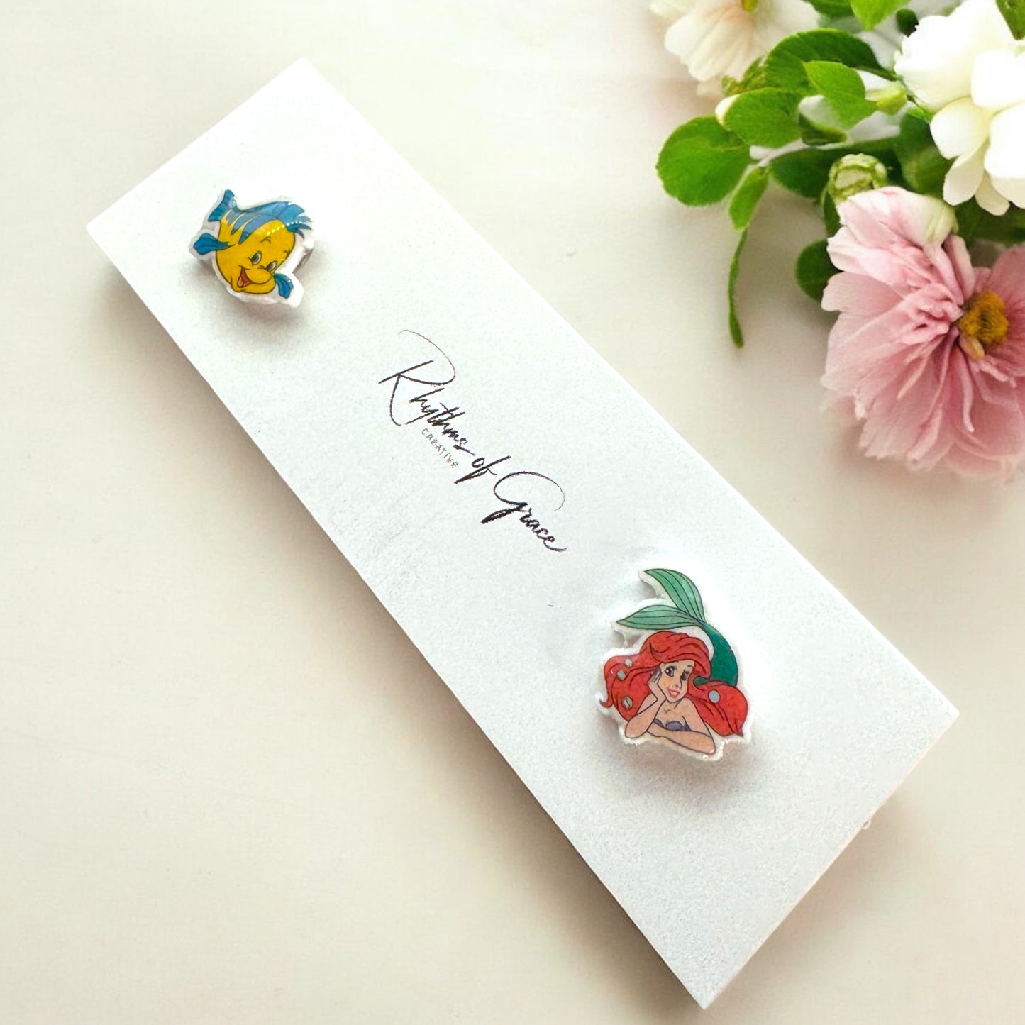Under the Sea Sparkle: Little Mermaid-Inspired Stud Earrings!