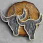 Giddy Up Glam: Rhinestone Longhorn Dangle Earrings
