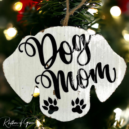 Pawsitively Perfect: Personalized Dog Mom Ornament 🌟 - Rhythms of Grace Creative