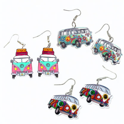 Peace, Love & Volkswagen: Dangle Earrings for the Ultimate Free Spirit!