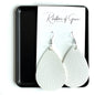 Teardrop Dream Earrings: Colorful Faux Leather Dangles for Every Occasion!