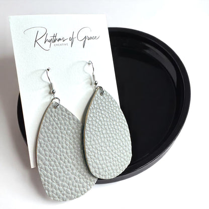 Teardrop Dream Earrings: Colorful Faux Leather Dangles for Every Occasion!