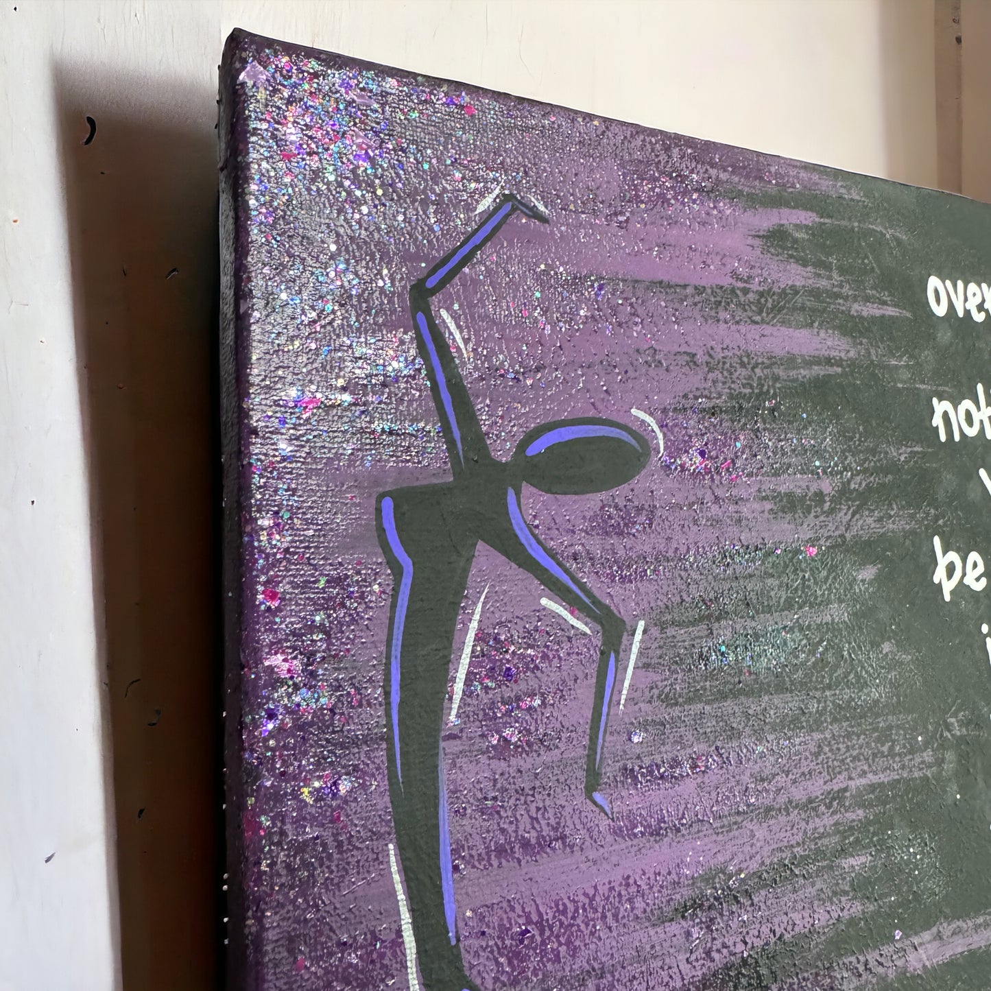 Stunning Original Hand-Painted Textured 1 x 12” Unframed Painting | Signed by Artist, Artwork