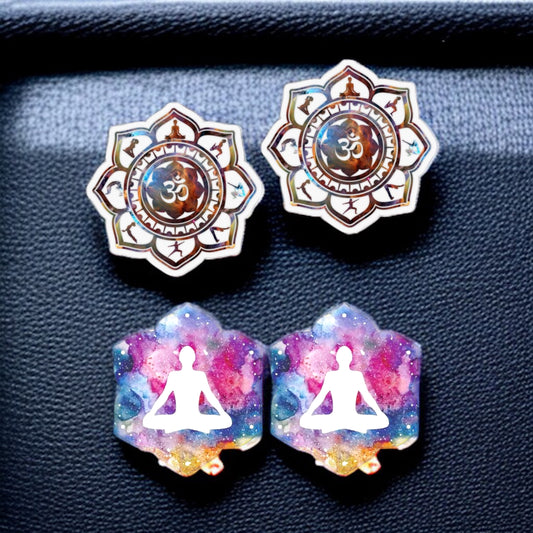 Zen Vibes Only: Yoga Stud Earrings for the Yogi in You!