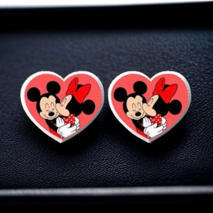Love in the Air: Whimsical Mickey & Minnie Valentine’s Day Earrings!